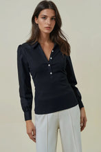 Dinner Party Long Sleeve Top - Black