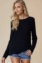 Ultra Soft Fine Rib Long Sleeve - Black