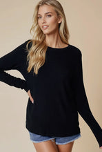 Ultra Soft Fine Rib Long Sleeve - Black
