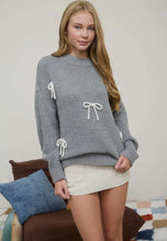 Greenwich Bow Sweater - Gray