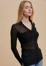 Cher Sheer Shirt - Black