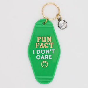 Motel Keychain - Fun Fact I Don’t Care