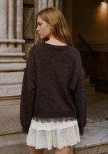 Chloe Lace Trim Cardigan Sweater