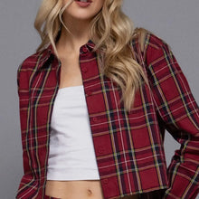 Rachael Plaid Button Down Top