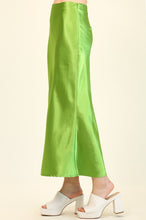 Hanging On The Telephone Midi Skirt - Electric Green