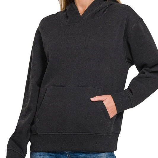 Jet Set Hooded Sweatshirt - Black
