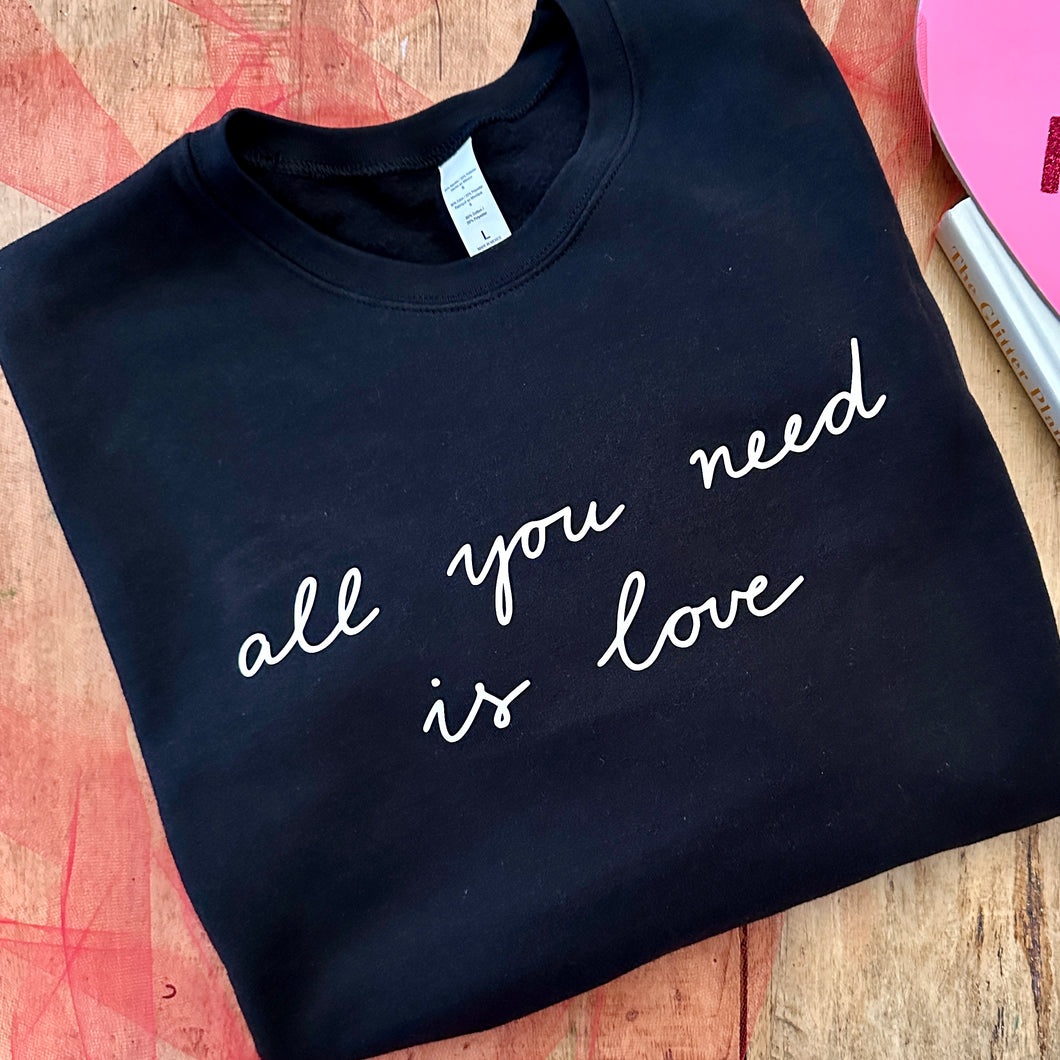 All You Need Is Love Pullover - Black