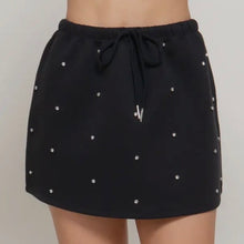 Rebel Studded Mini Skirt - Black