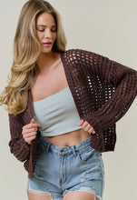 Open Wide Knit Sweater - Chocolate