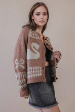 Swan Cardigan Sweater - Taupe