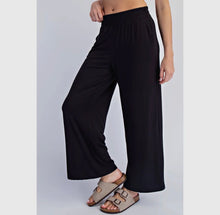 In Flight Soft Wide Leg Pants- Black