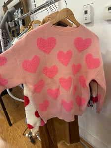 Heart Sweater - Pink