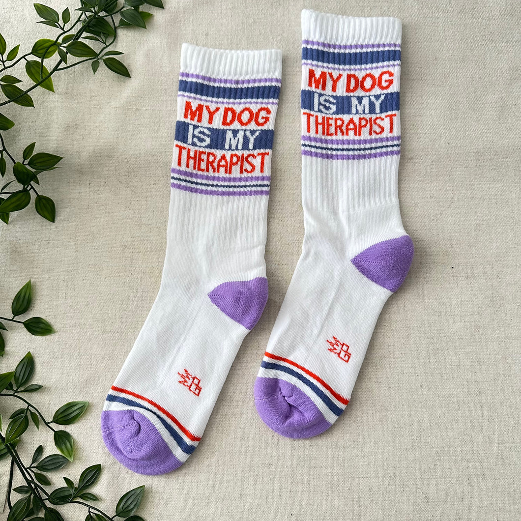 Gym Socks - My Dog is My Therapist