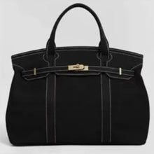 Boat Tote-Kin - Black Canvas