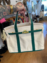 Boat Tote-Kin - Emerald/Canvas