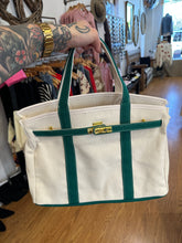Boat Tote-Kin - Emerald/Canvas