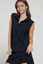 Lara Collared Top - Black