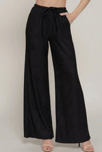 Sarah Textured Straight Leg Pants - Black
