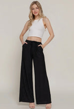 Sarah Textured Straight Leg Pants - Black