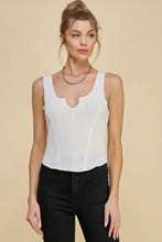 Stagecoach Notch Top - White