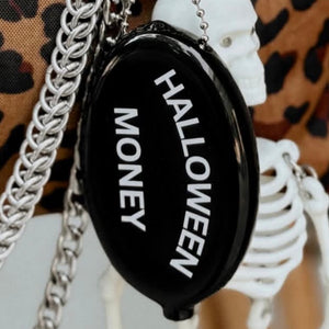 Halloween Money Coin Pouch - Black