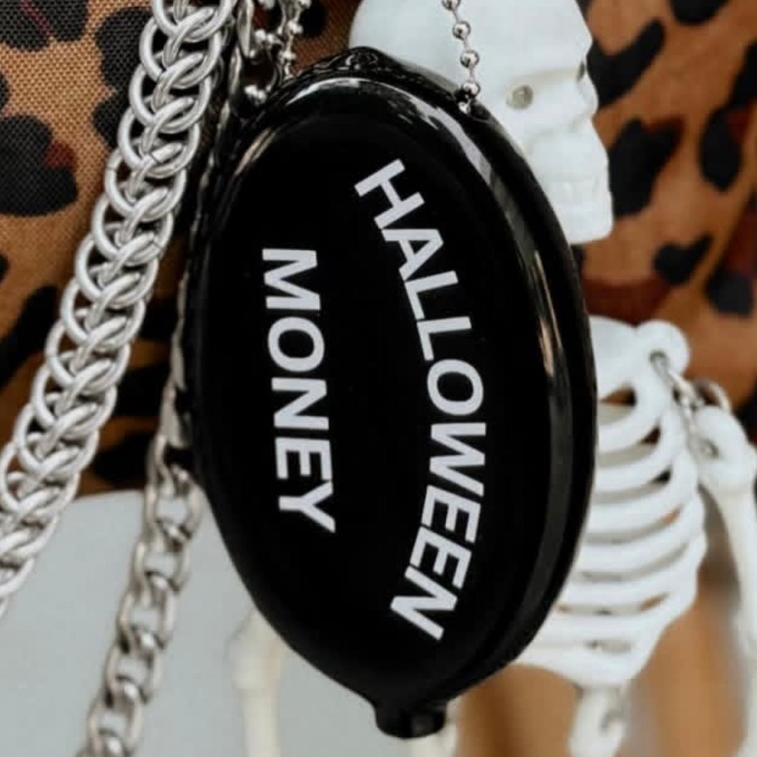 Halloween Money Coin Pouch - Black