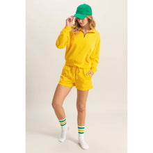 Pigment Dyed Raw Edge Detail Shorts