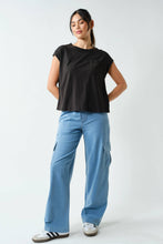 Sunkissed Pima Cotton Pocket Tee - Black