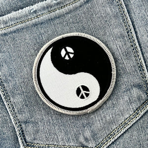 Yin Yang Peace Sign Patch