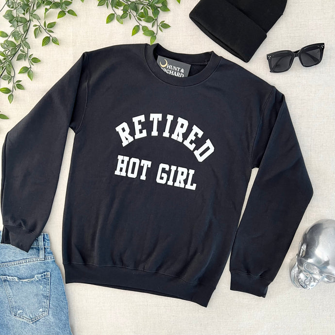 Retired Hot Girl Pullover - Black