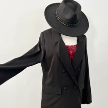 Vivian Double Breasted Blazer Jacket - Black
