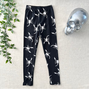 Kids Scorpion Leggings - Black