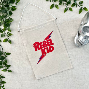 Rebel Kid Canvas Banner - Ivory