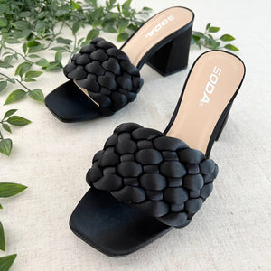 Maldives Braided Sandals - Black Size 5.5